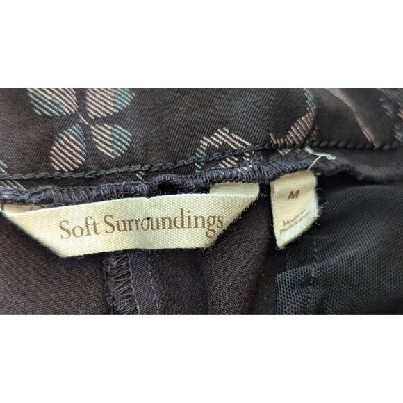 Soft Surroundings Women's Pants Floral Stretch Pull On Size Mediuim NEW - Picture 4 of 5